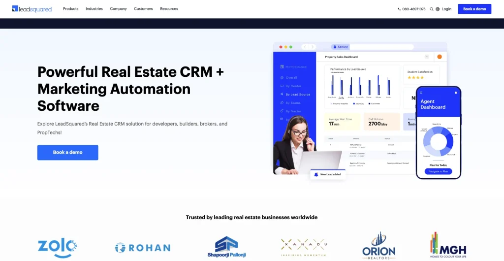 LeadSquared's Real Estate CRM offers an unparalleled inventory management solution for brokers.